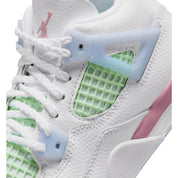 Nike Jordan 4 Retro White / Medium Soft Pink - Half Blue  IB7069-100 Pre-School