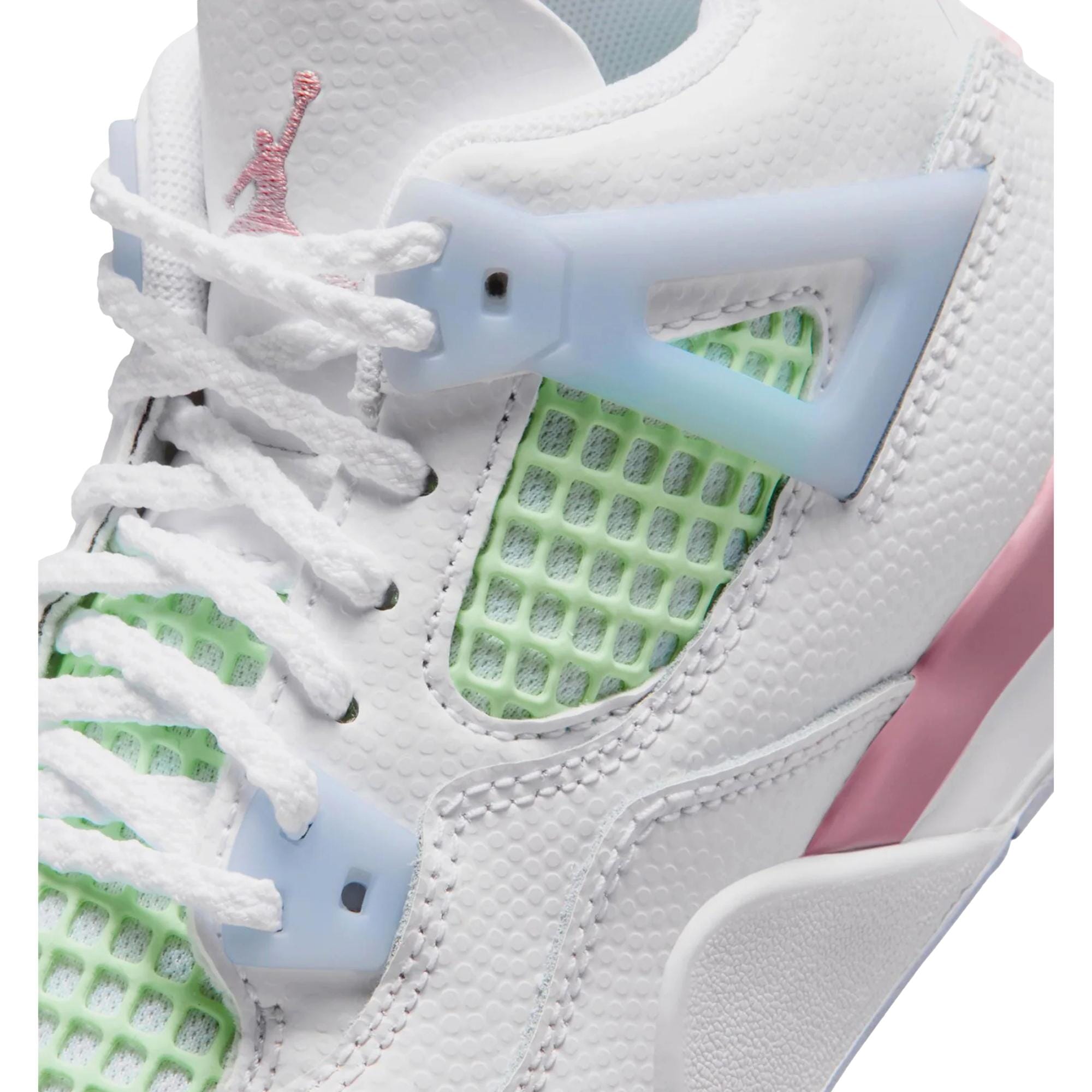 Nike Jordan 4 Retro White / Medium Soft Pink - Half Blue  IB7069-100 Pre-School
