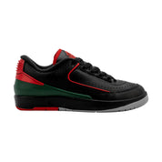 Grade-School Nike Air Jordan 2 Retro Low Black/Fire Red-Fir-Cement Grey FJ6869-006