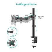 Activiva ErgoLife 13"~32" Single Monitor Screen Double Joint Monitor Arm