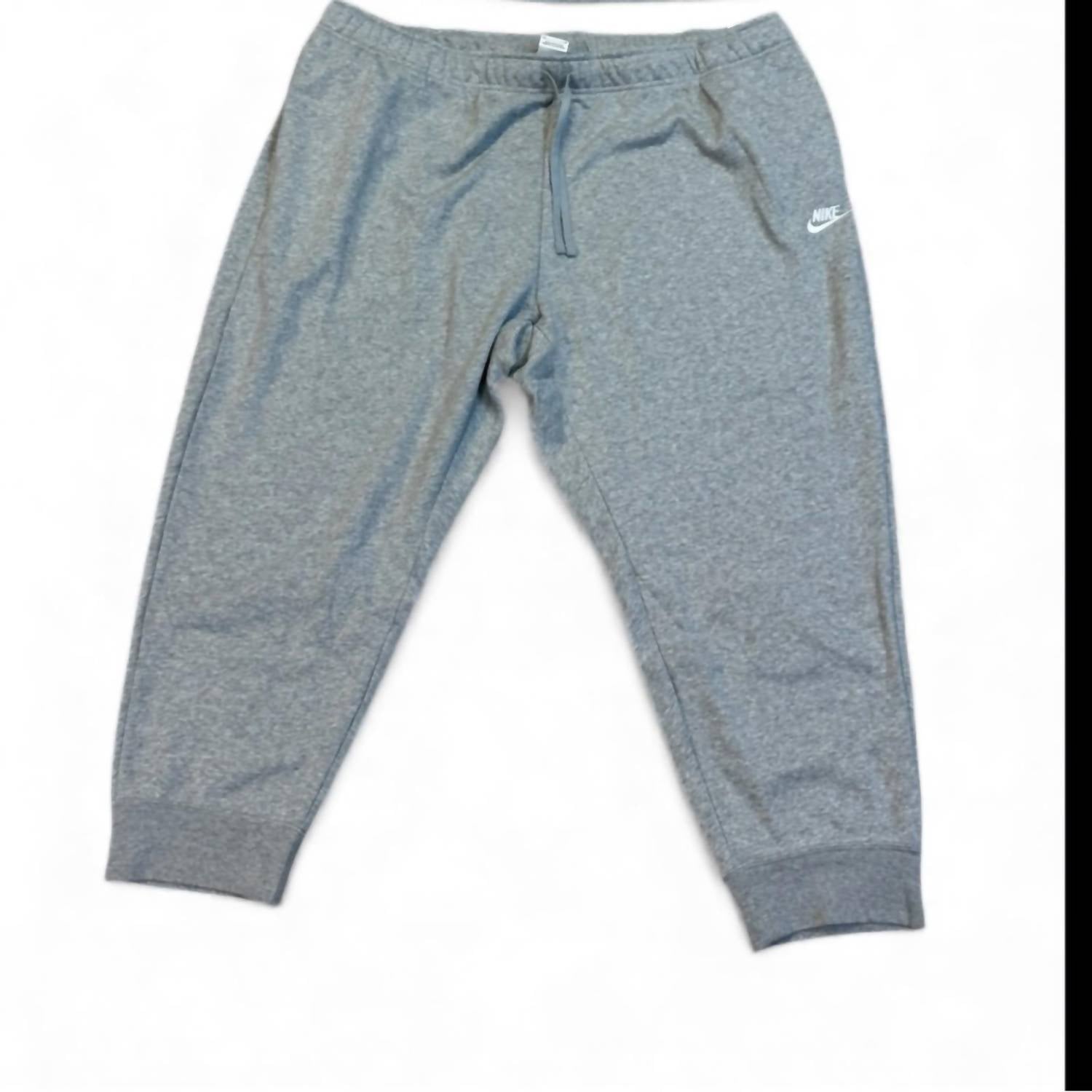Elastic Waistband And Cuffs Sweatpants In Gray