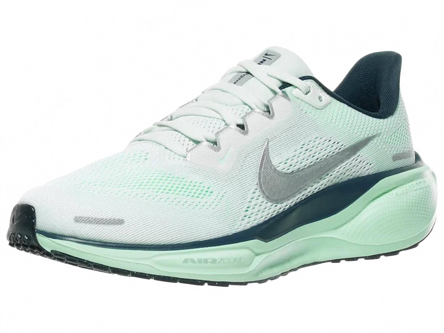 Women's Pegasus 41 Road Running Shoes In Ghost Aqua Metallic Silver Mint Foam