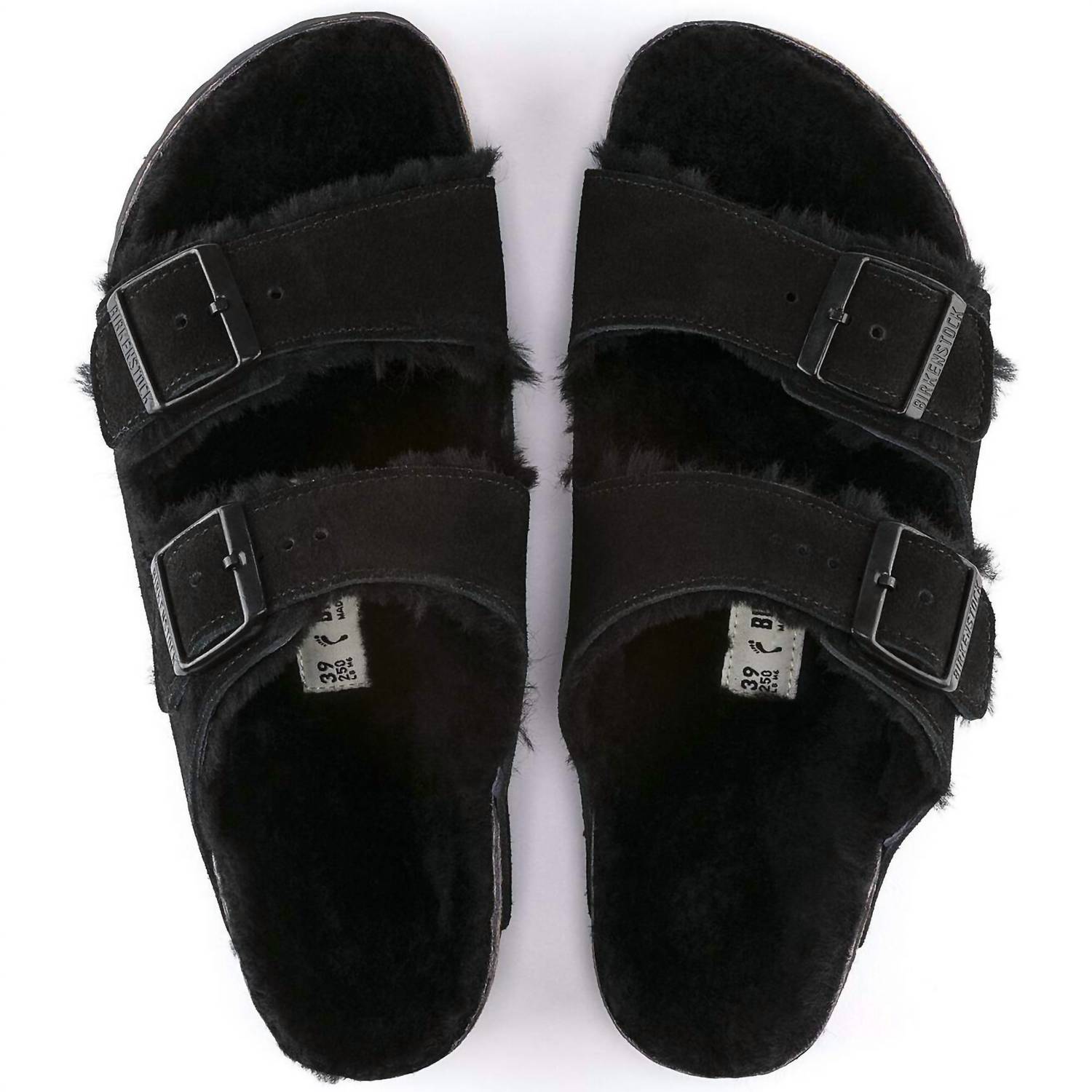 Arizona Shearling Sandal In Black