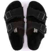 Arizona Shearling Sandal In Black