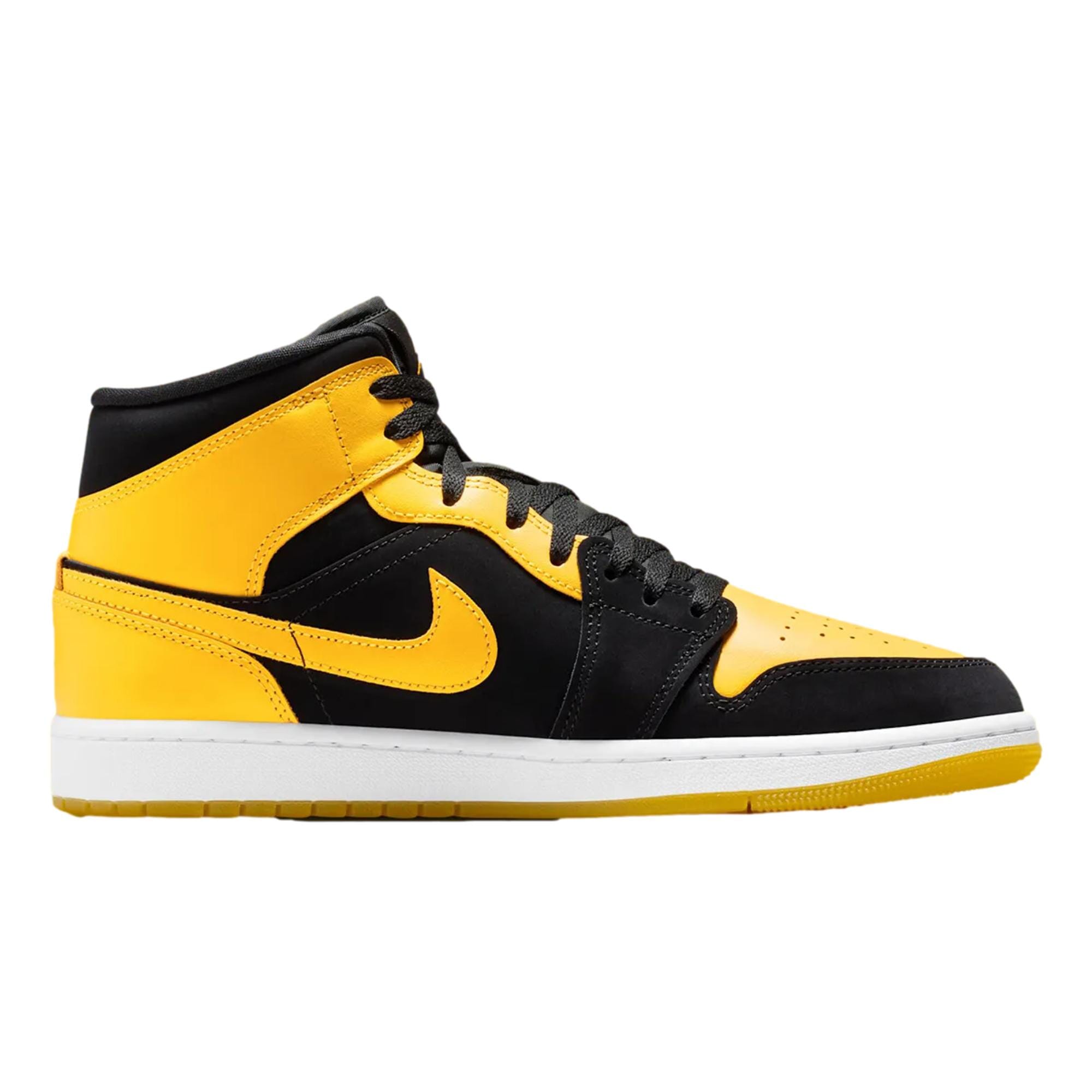 Men's Nike Air Jordan 1 Mid SE Black / Varsity Maize - White HJ6654-071