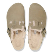 Women's Boston Shearling Clogs In Taupe