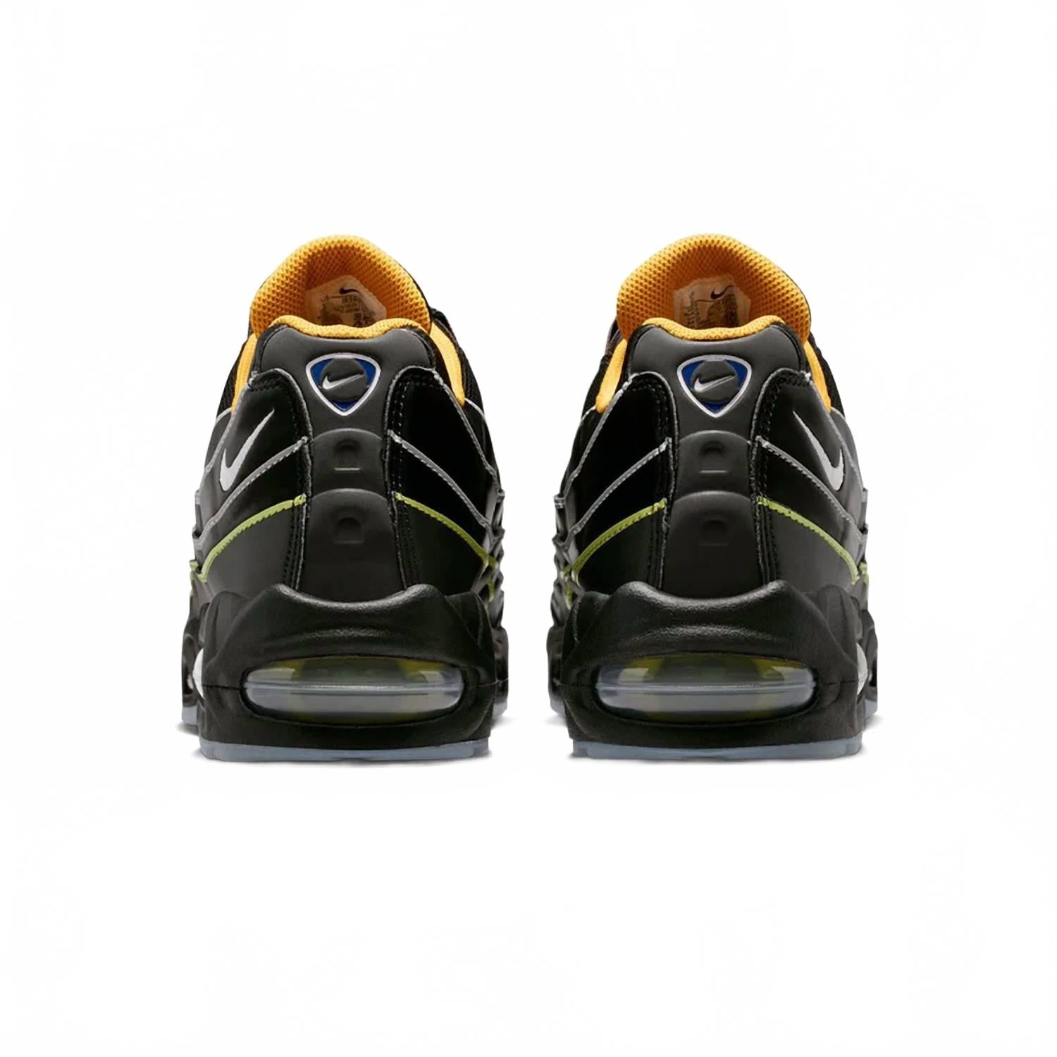 Men's Air Max 95 Big Bubble Sneakers In Black/white/gold