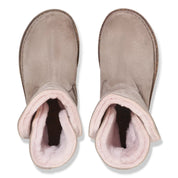 Men's Birkenstock Uppsala 102342 Boots  Gray Taupe Suede Shearling HAWK3158