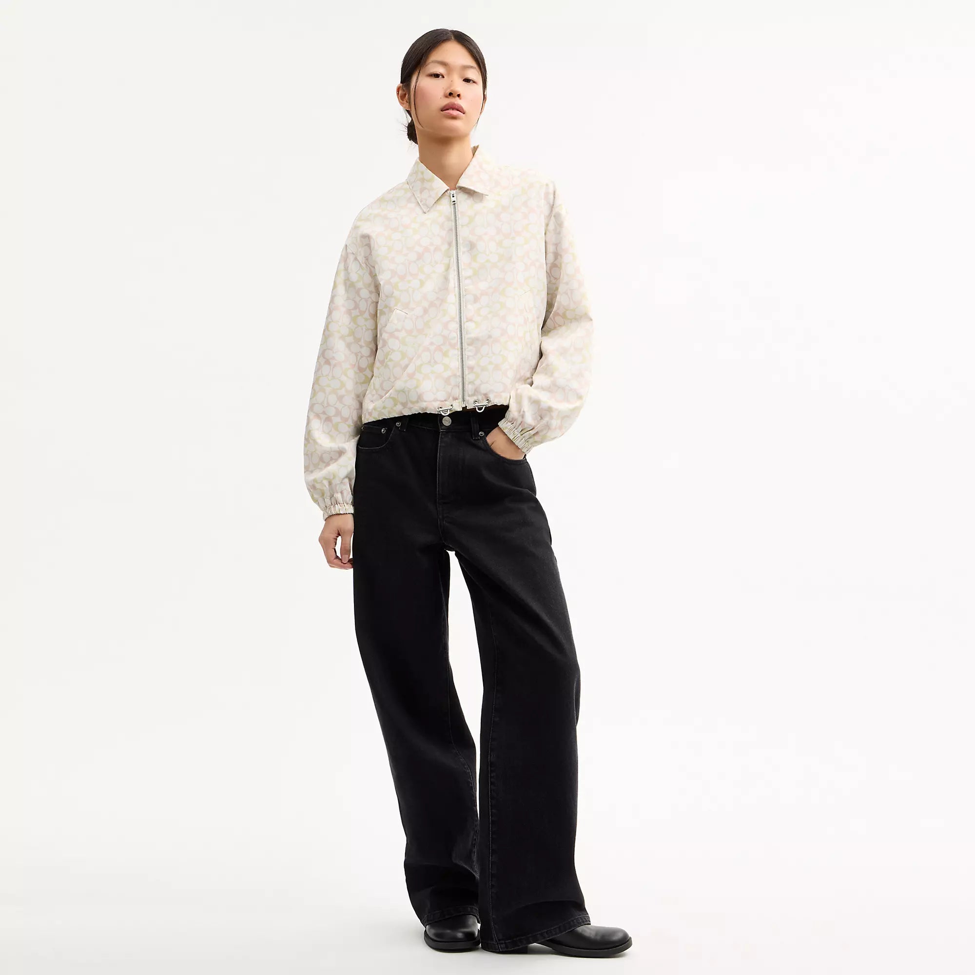 Coach Outlet Signature Blouson Windbreaker In Recycled Polyester