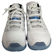 Nike Air Jordan 11 High-Top Sneakers in White Leather