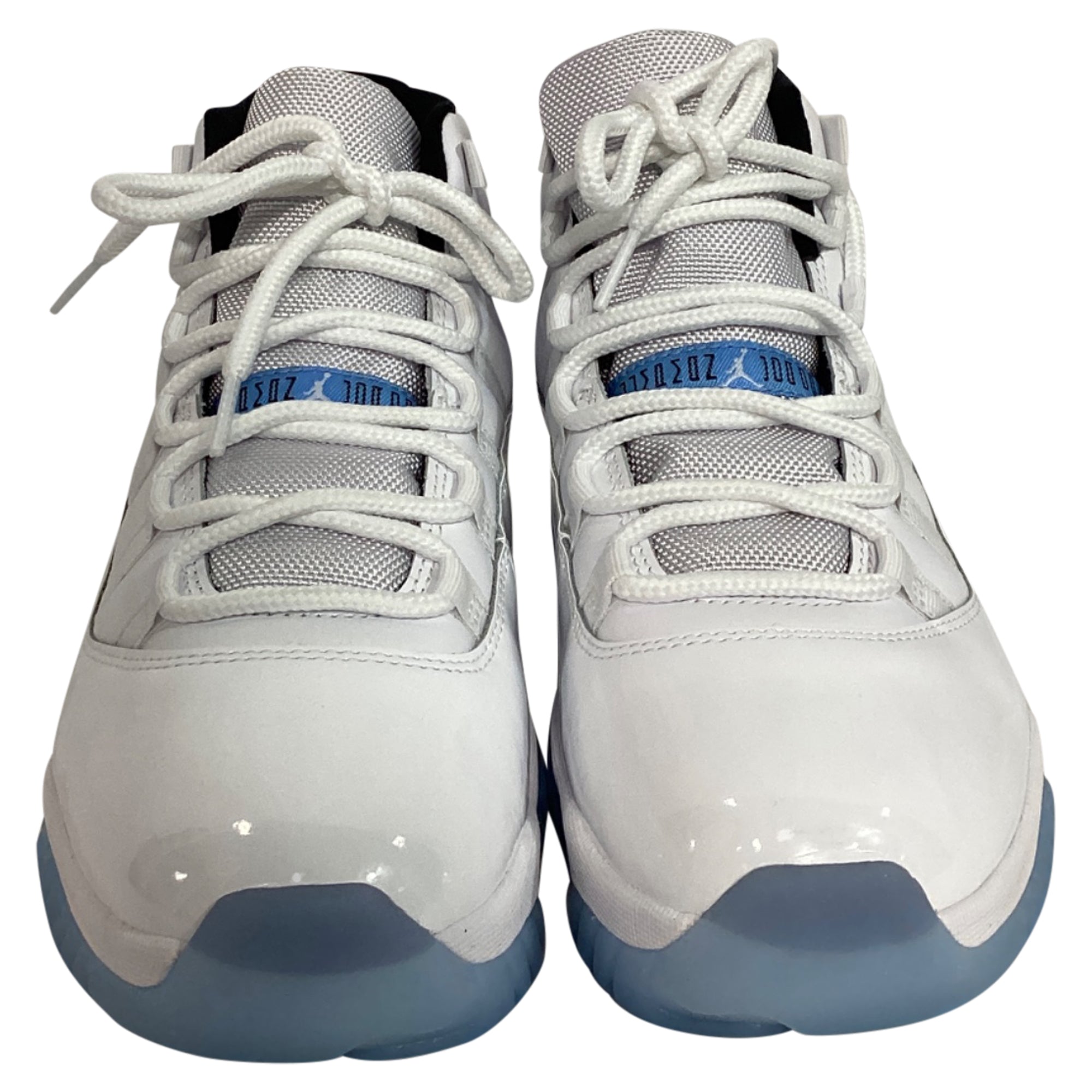 Nike Air Jordan 11 High-Top Sneakers in White Leather