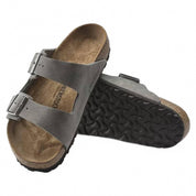 Women's Arizona Leather Sandals In Desert Buck Whale Gray
