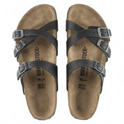 Women's Franca Oiled Leather Sandals In Black