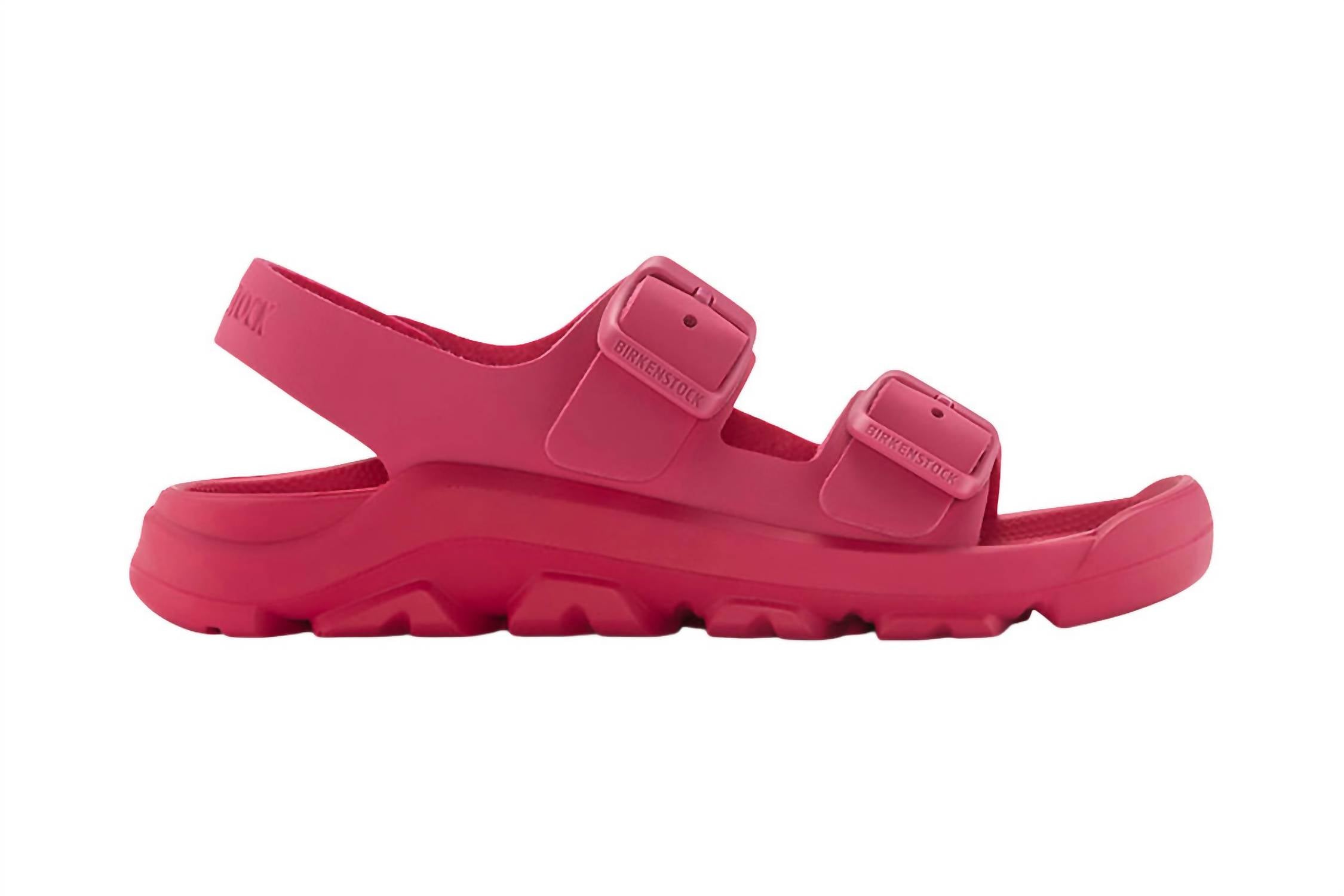 Kid's Mogami Birko-Flor Sandals In Fuchsia Tulip