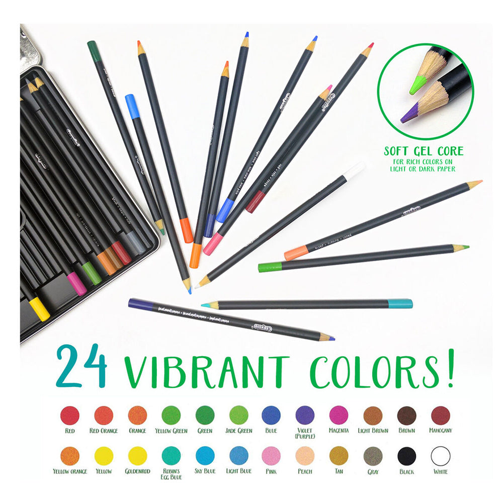 24pc Crayola Signature Blend & Shade Coloured Pencils