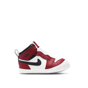 Toddler Nike Jordan 1 Crib Bootie White/Black-Varisty Red AT3745-163