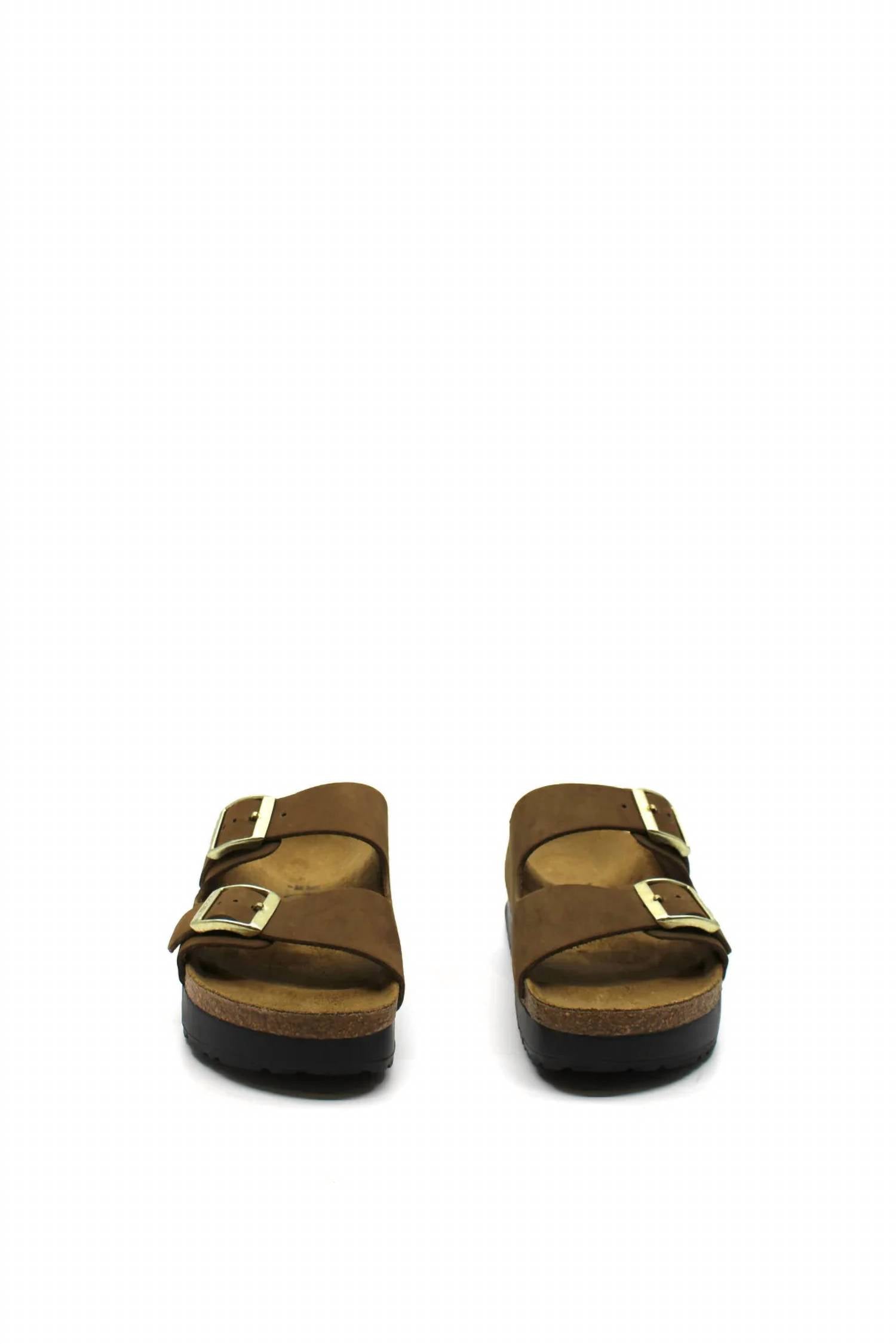 Women's Arizona Platform Sandal In Dark Tea