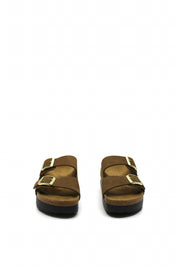 Women's Arizona Platform Sandal In Dark Tea