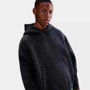 Nike Tech Oversized Fleece Hoodie Mens Gray Kangaroo Pocket Pullover JAX1056