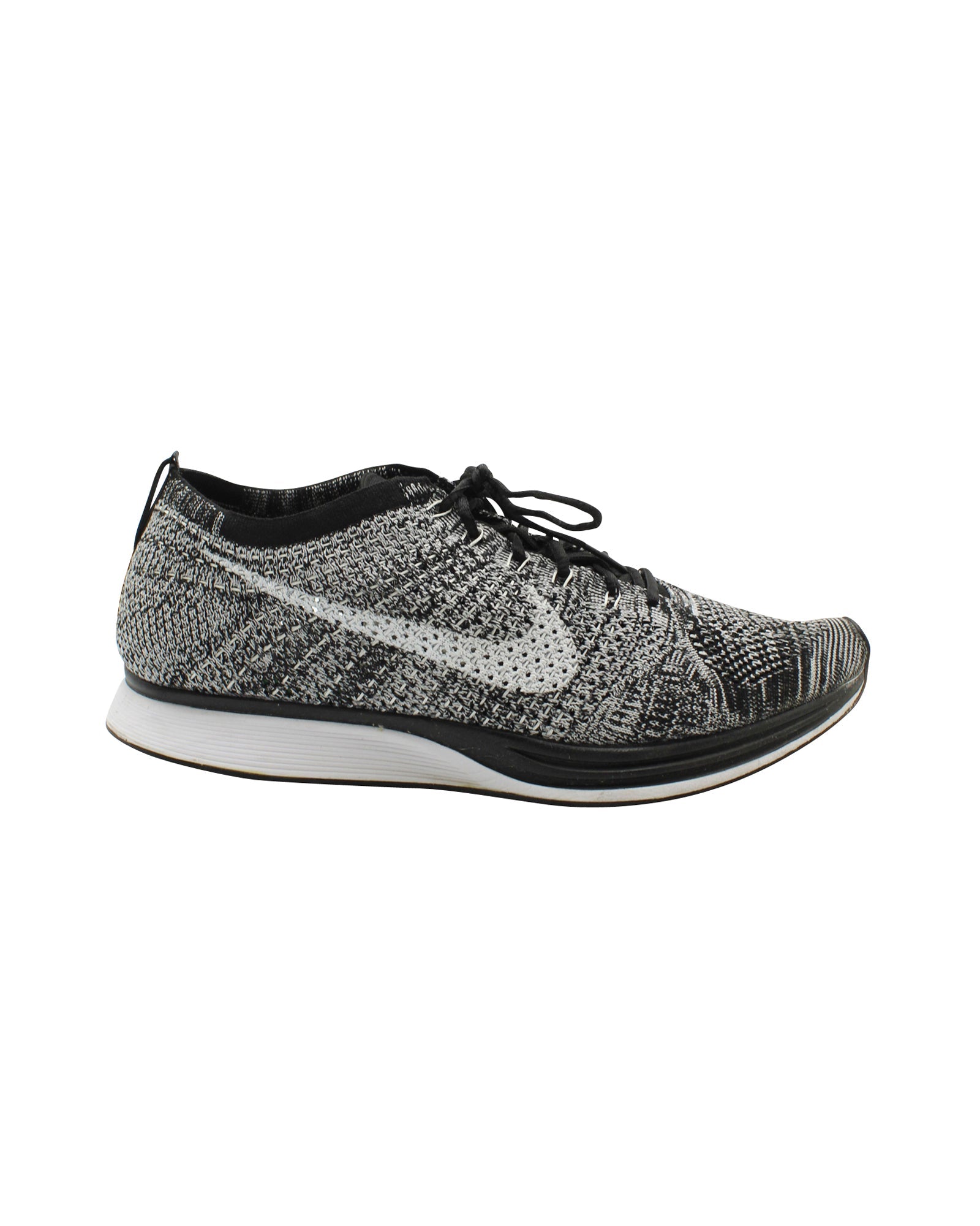 Nike Flyknit Racer Sneaker in Oreo Grey Synthetic