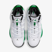 Men's Air Jordan 6 Rings 322992-131 Sneakers Mens White Green Leather Basketball Shoes