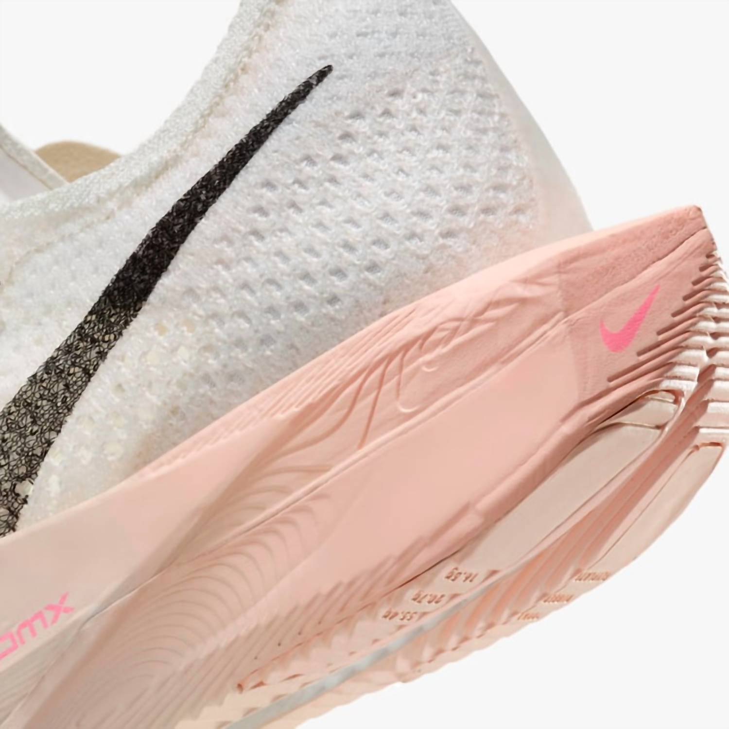 Women's Vaporfly 3 Road Racing Shoes In Sail/crimson Tint/guava