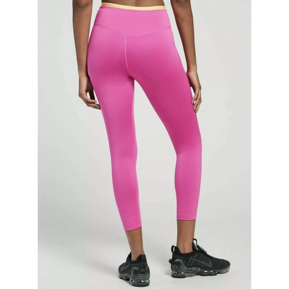 Women's Nike One Icon Clash Ankle Leggings Pink/Black CV9028-601