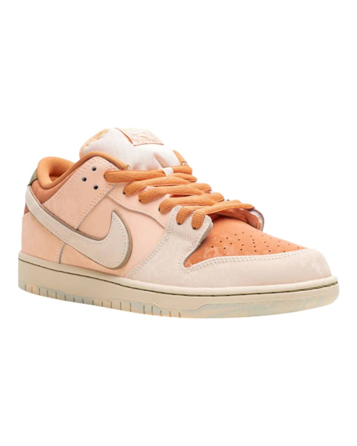 Men's Sb Dunk Low Pro Trocadero Gardens Sneaker In Amber Brown/guava Ice