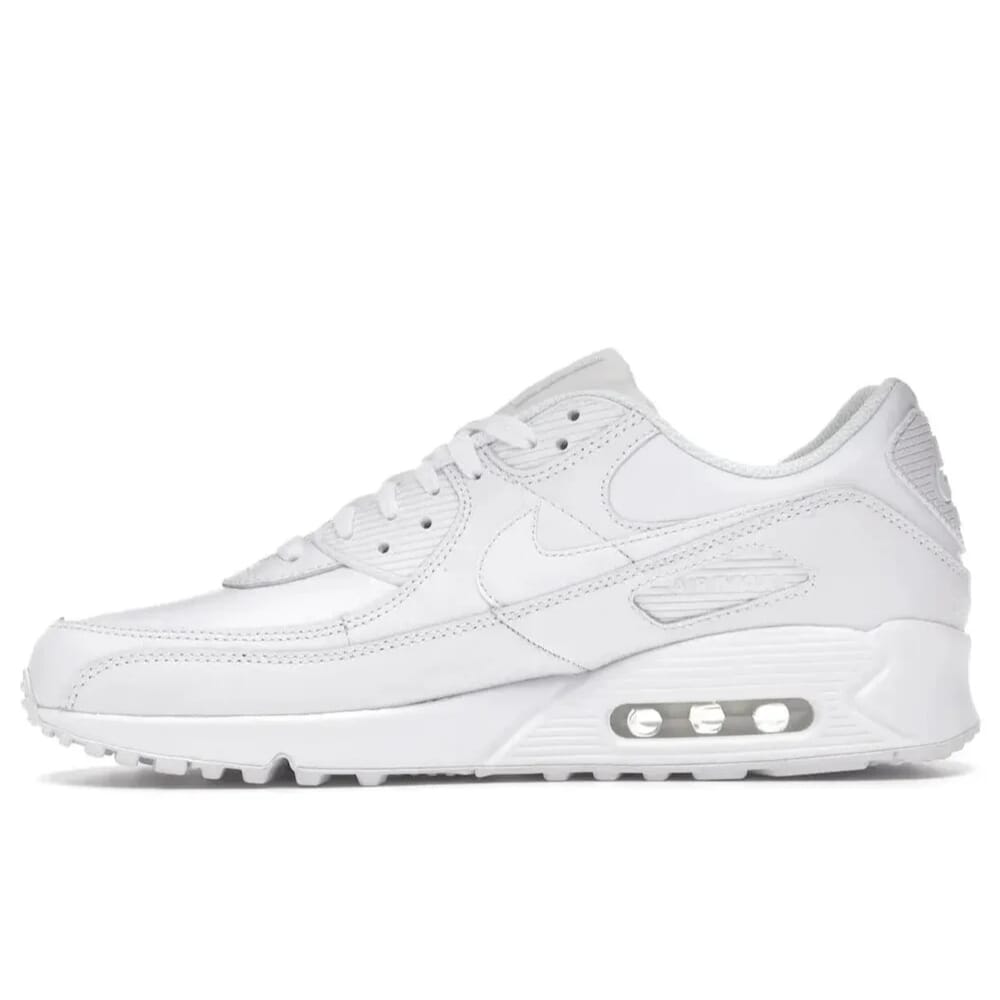 Pre-School Nike Air Max 90 Leather White/White 833414-100