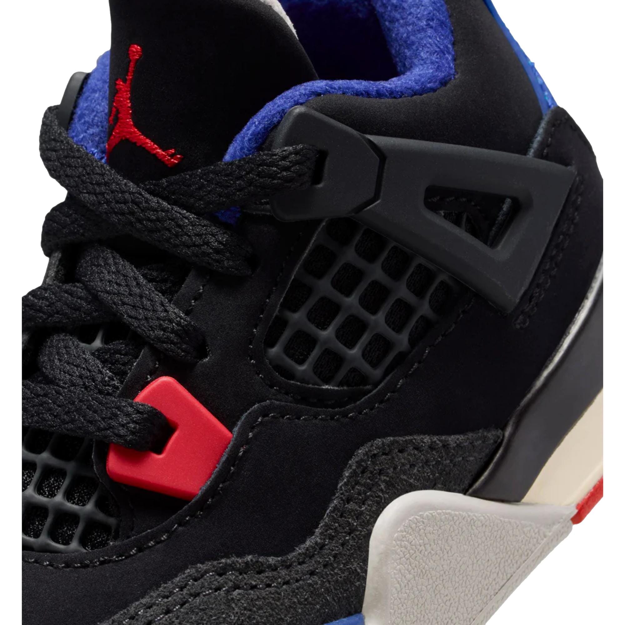 Toddler Nike Jordan 4 Retro OG Black / Fire Red - Deep Royal Blue IB4387-003
