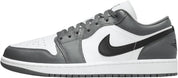 Men's Jordan 1 Low Shoe In Grey/black