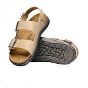 Women's Milano Rugged Oiled Leather Sandal In Tabacco