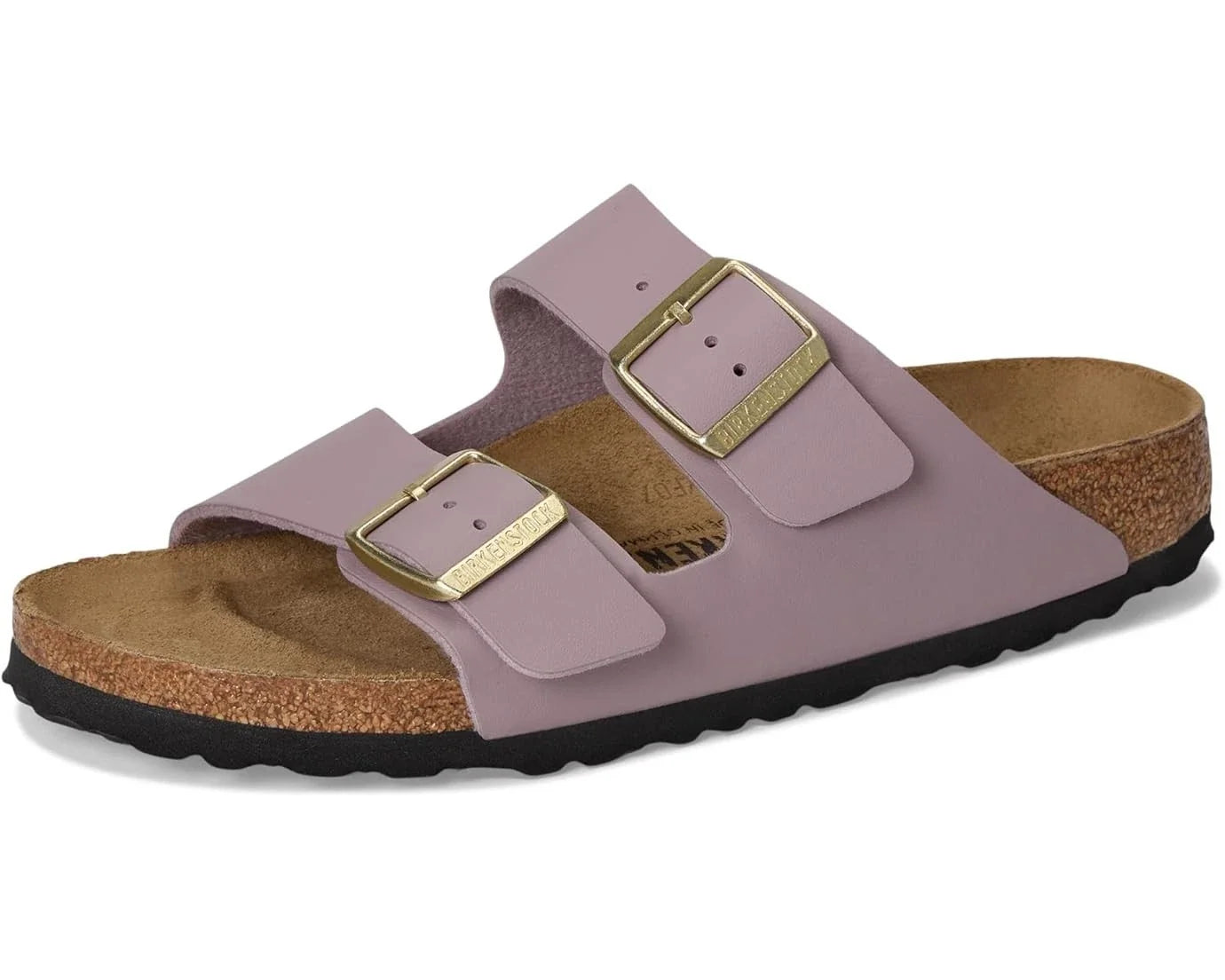Women's Birkenstock Arizona Birko-Flor Sandals Purple Slip-On Slide HAWK2444