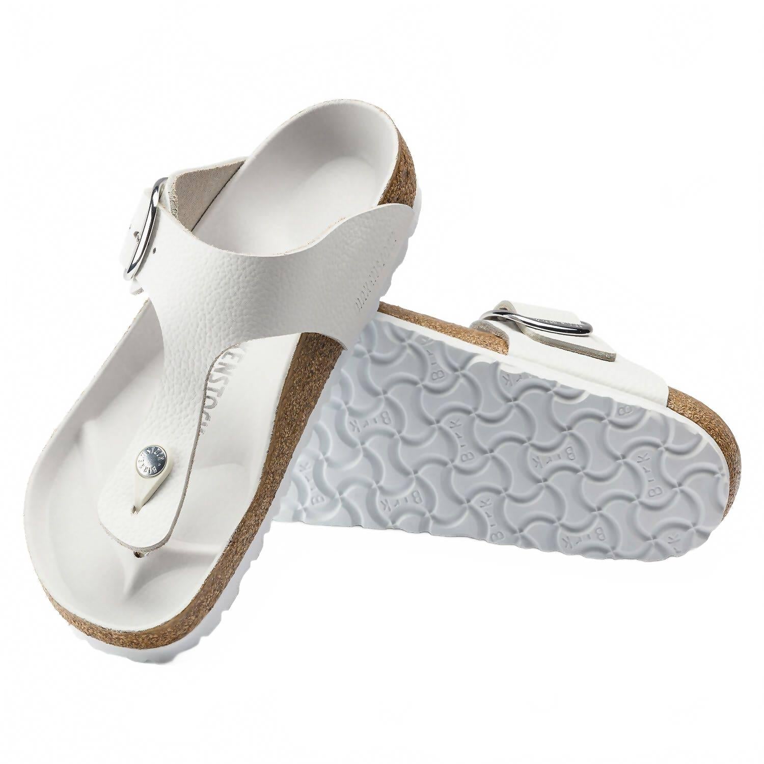 Women's Gizeh Big Buckle Sandals In White