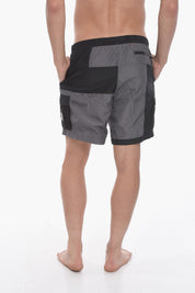 SWIM Cargo Boxer Swim Shorts Color Block