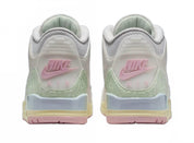 Men's Retro Jordan 3 Sneaker In Pastel Green/pink