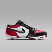 Nike Air Jordan 1 Low FJ6245-601 Men's Red Black Molded Football Cleats MEW1683