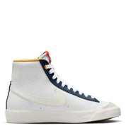 Youth Nike Blazer Mid ' FN6966- White Midnight Navy Grade School Shoes HTAT2