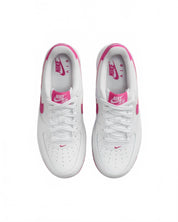 Girl's Air Force 1 Shoes In White/fushia
