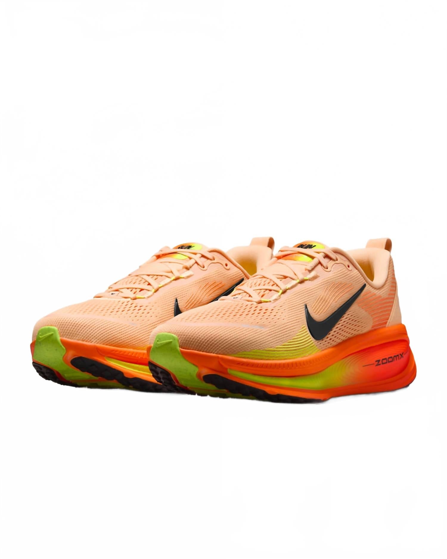 Men's Vomero 18 Road Running Shoes In Orange Chalk Total Orange Volt Black