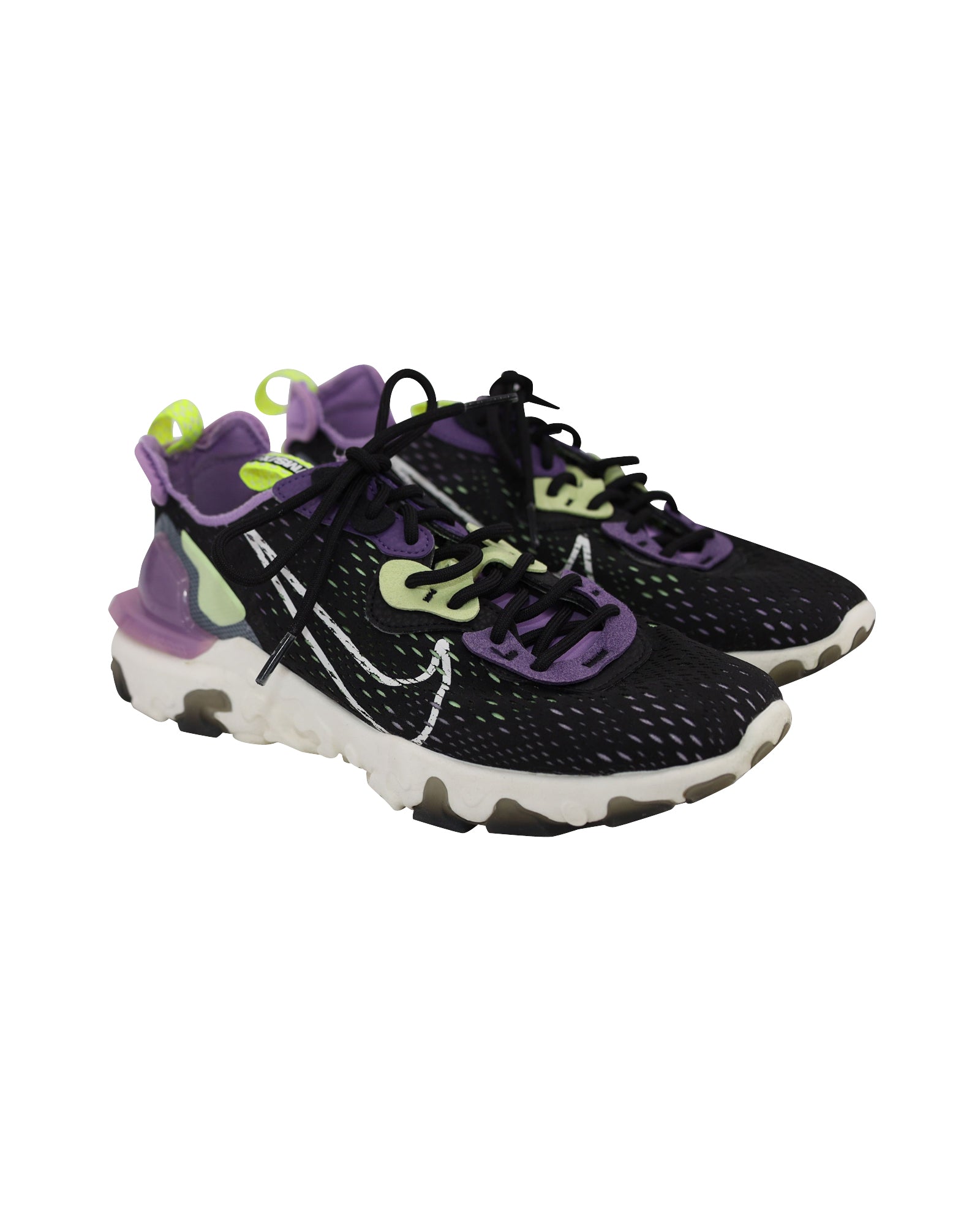 Nike React Vision Sneakers in Gravity Purple Volt Synthetic