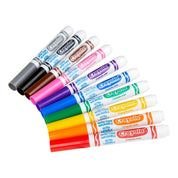 10pc Crayola Ultra Clean Classic Colours Washable Markers For Kids 4+