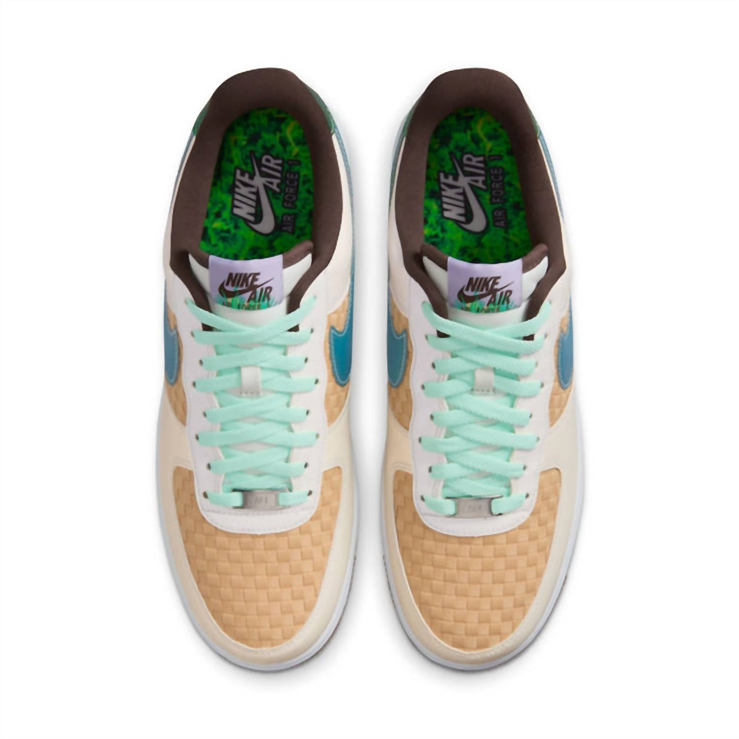 Men's Air Force 1 Retro Shoe In Summit White/mint