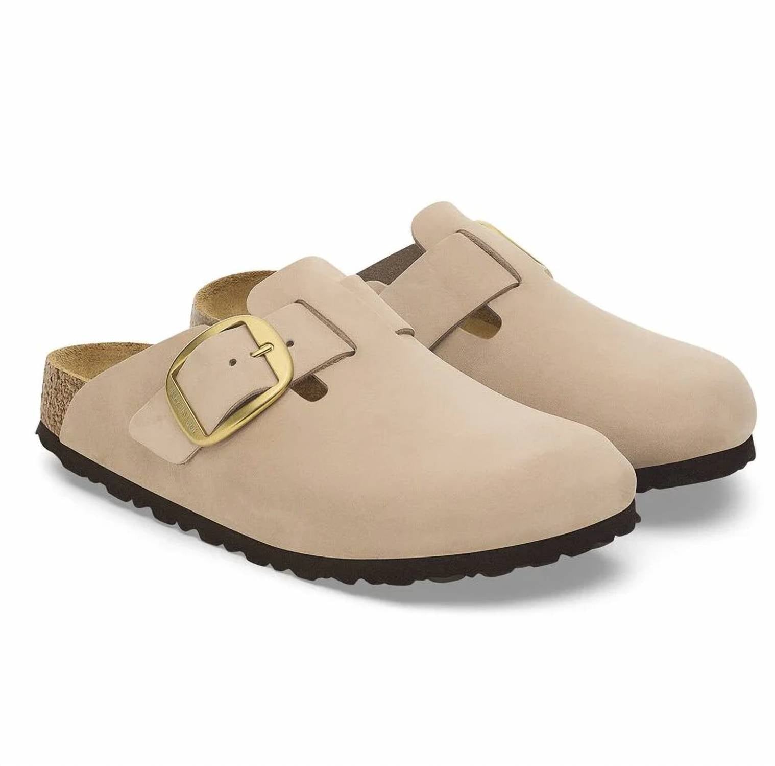 Unisex Boston Big Buckle Sandals In Sandcastle