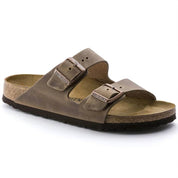 Unisex Arizona Oiled Leather Sandal In Brown Brown