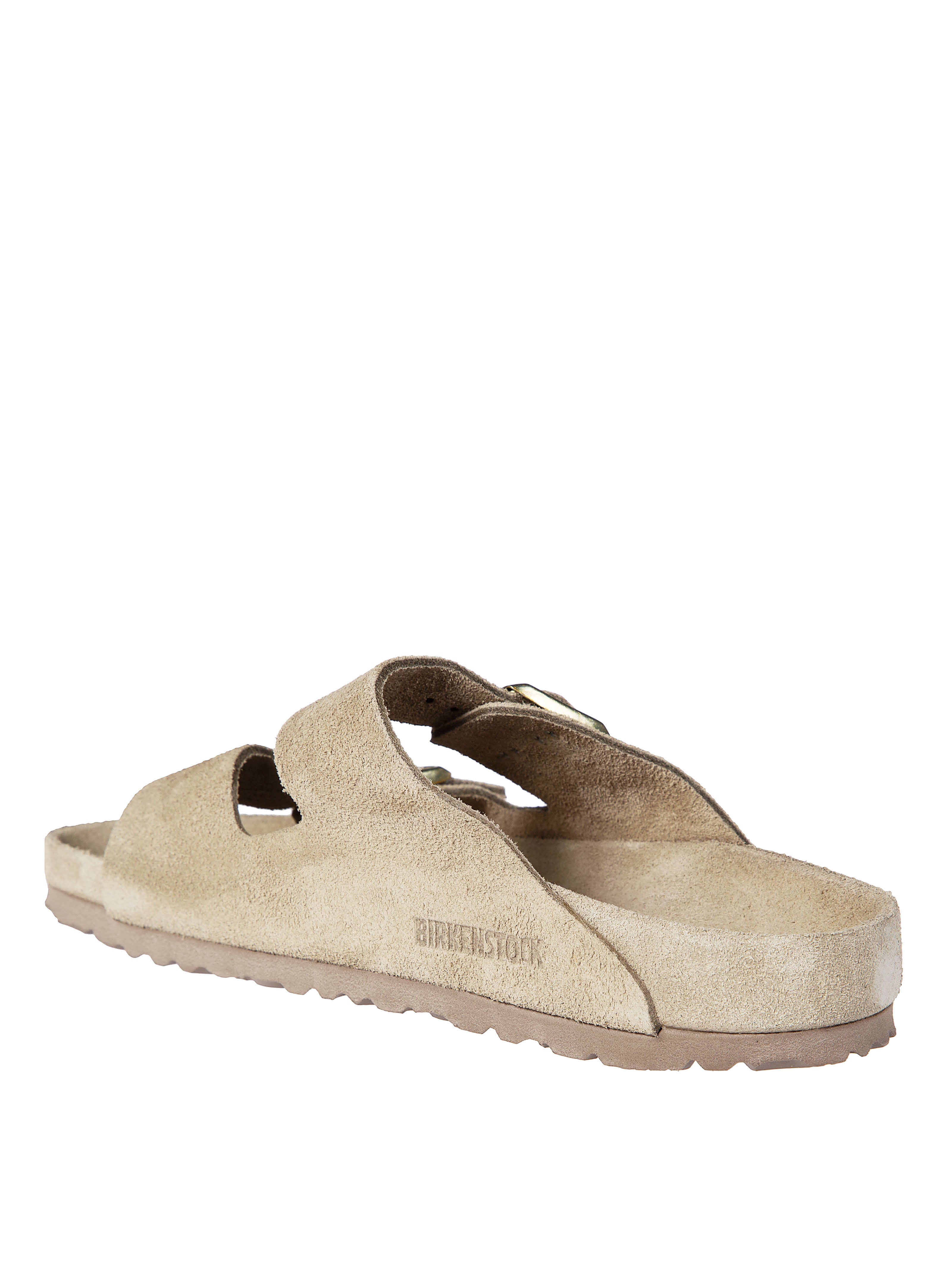 Suede Arizona Metallic Buckle Sandals