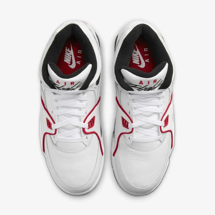 Men's Nike Air Flight 89 FD9928-101 Sneaker White Black Leather Basketball Shoes