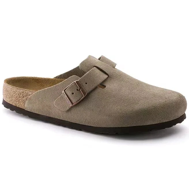 Birkenstock Boston 0560771 Clog Gray Soft Footbed Casual Sandal HAWK357