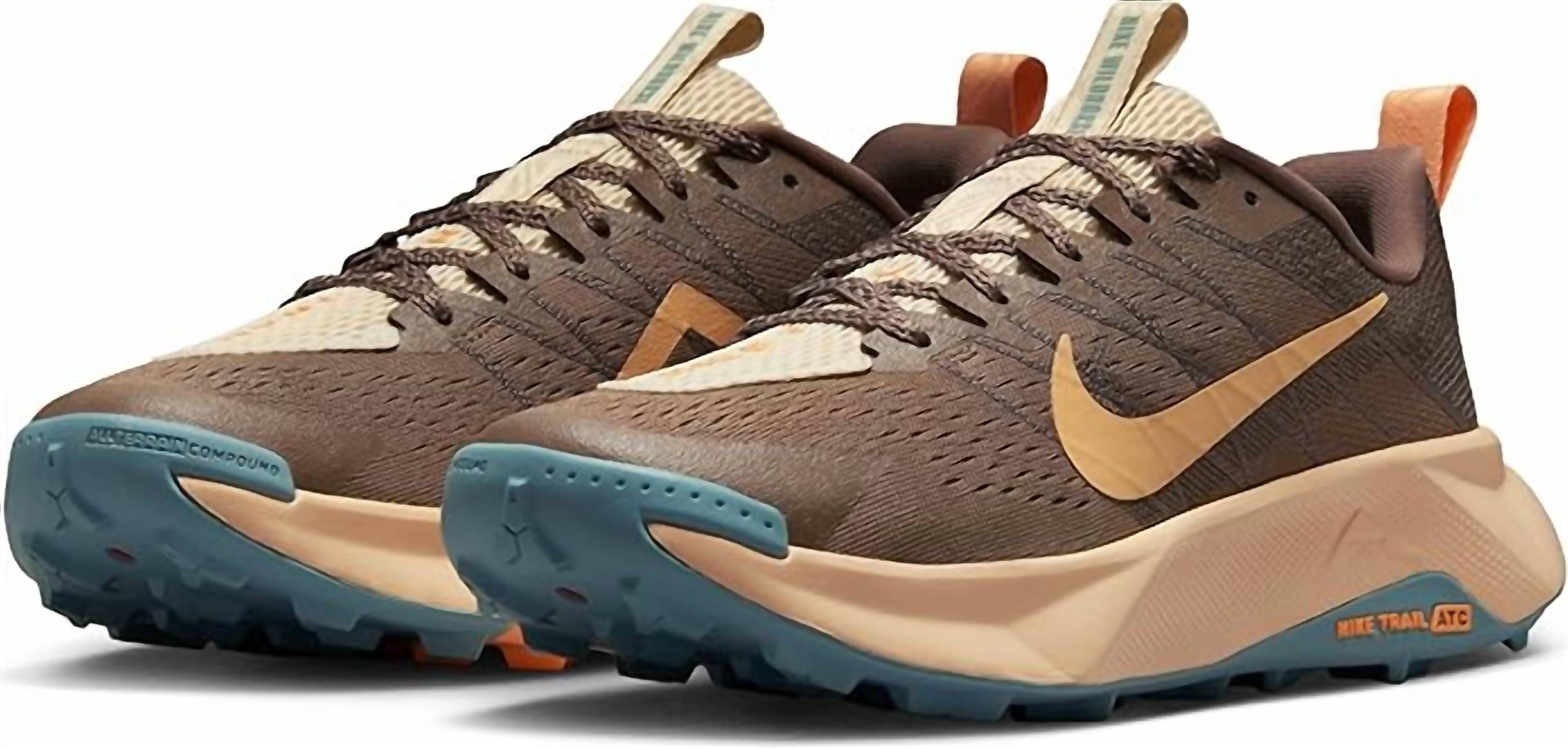 Women's Wildhorse 10 Trail Running Shoes In Mink Brown/orange Chalk-Cave Stone