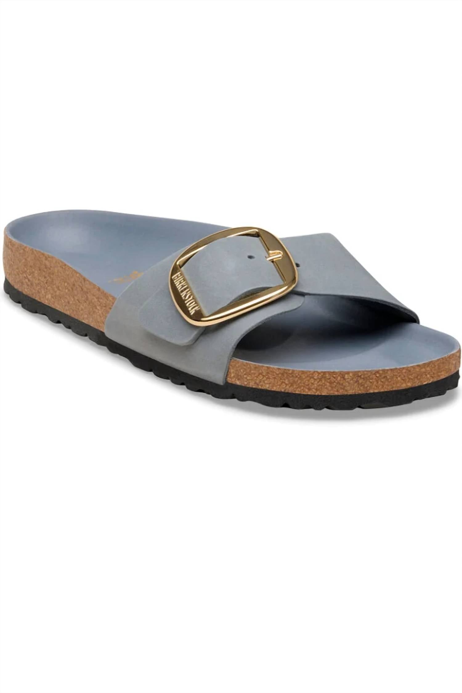 Women's Madrid Big Buckle Sandals In Basalt Grey